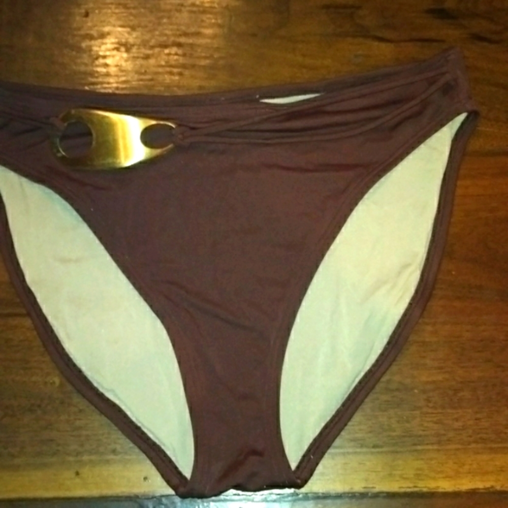 Brown bikini bottom